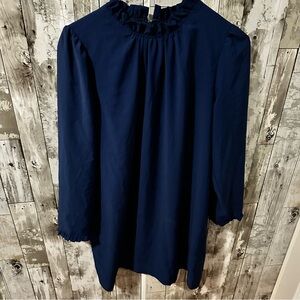 Elegant Navy Blue Women's Dress